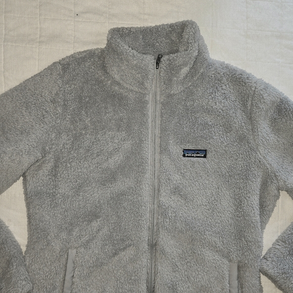 Patagonia Women's Los Gatos Fleece Jacket In Salt Grey Size L - Picture 9 of 12